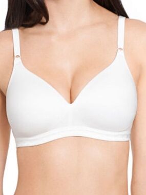 Warner's Cloud 9 Super Soft Wireless Lightly Lined Comfort Bra 1269 - White